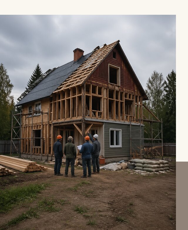 Реконструкция дачного дома в Шарыпове под ключ с проектом